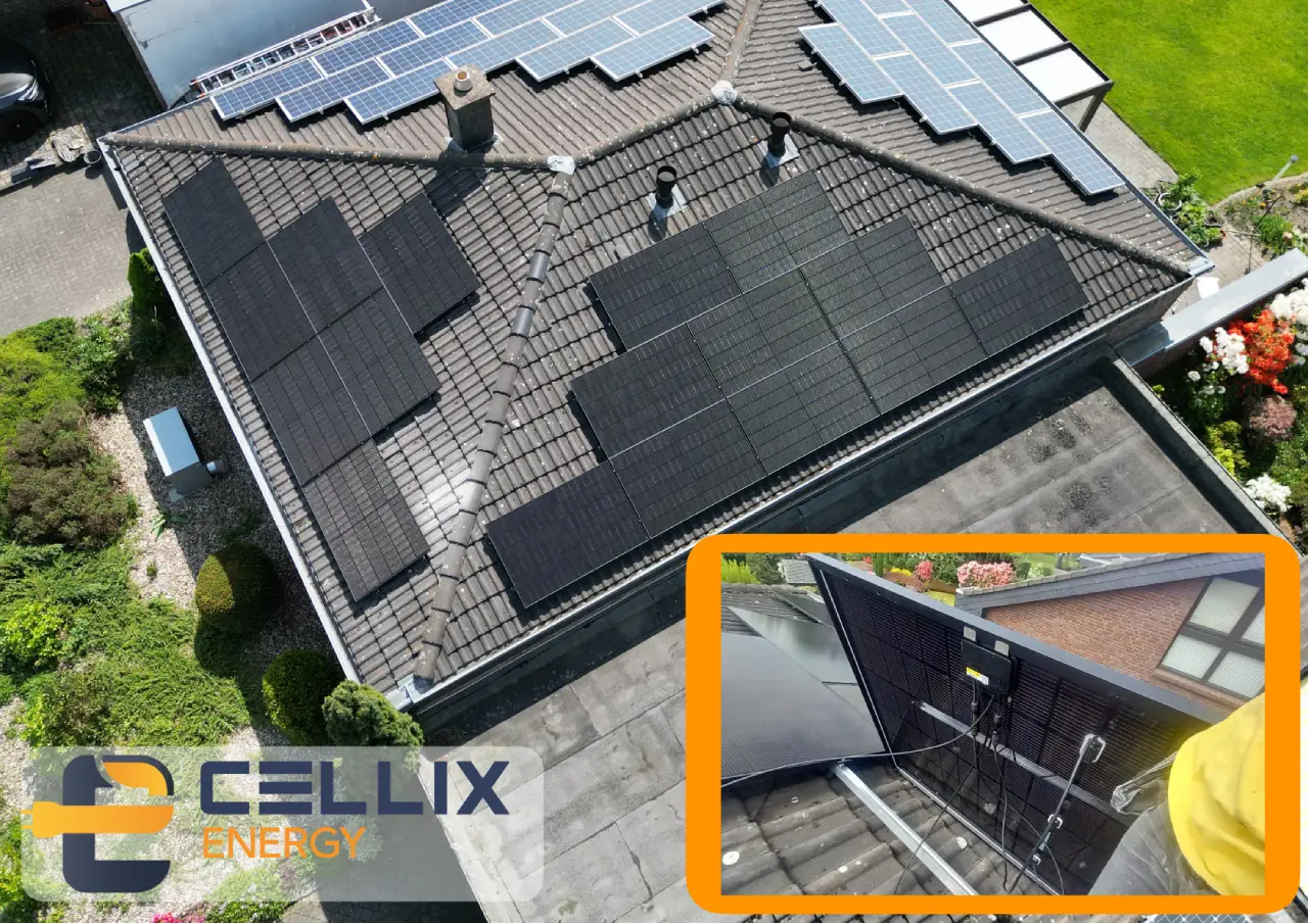 Tönisvorst: 17 Module a 445 W – 7,57 kWp. Erweiterung der Bestandsanlage um 17 weitere Module