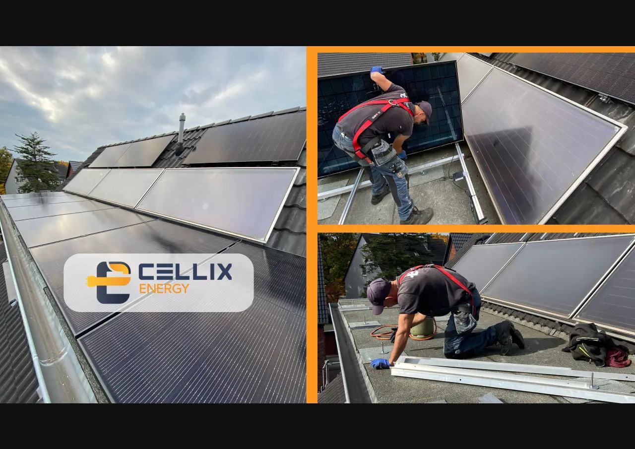 Kunde aus Oberhausen lässt sich 22 JA Solar-Module auf der Nord- und Südseite installieren (= Autarkiegrad von 67,4 %)