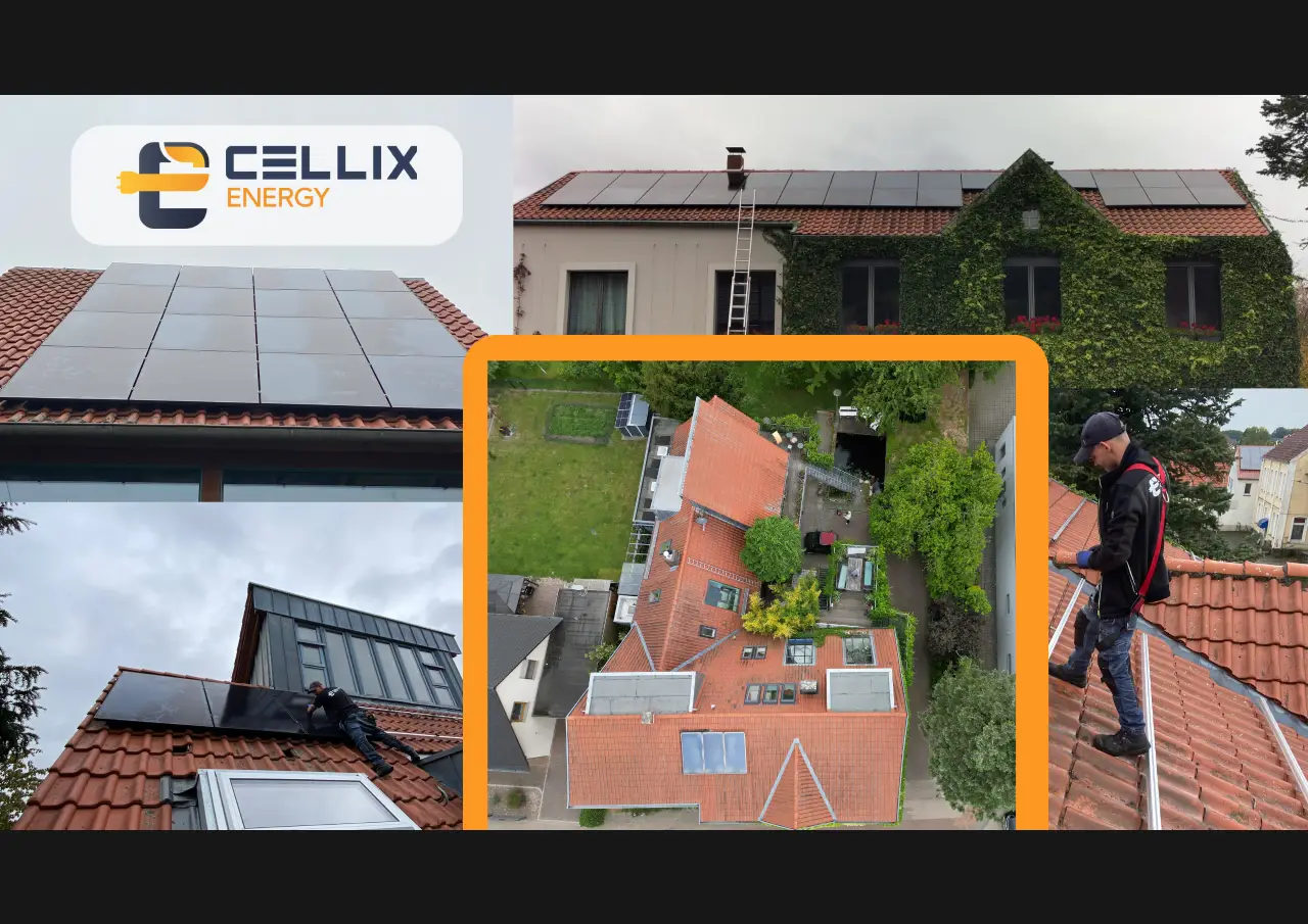 Großbaustelle in Lübbecke: 55 Bauer Solar Module a 450W mit 54,6% Autarkie (24,75 kWp ) – Eleganz auf dem Dach dank der Full Black Module