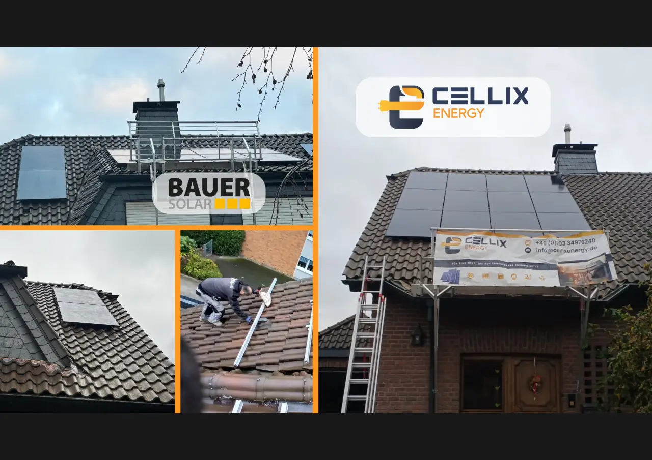 Duisburg: 24 Solarmodule a 450W des Herstellers Bauer Solar – Satteldach mit 10,8 kWp Leistung + RCT kommt zum Einsatz