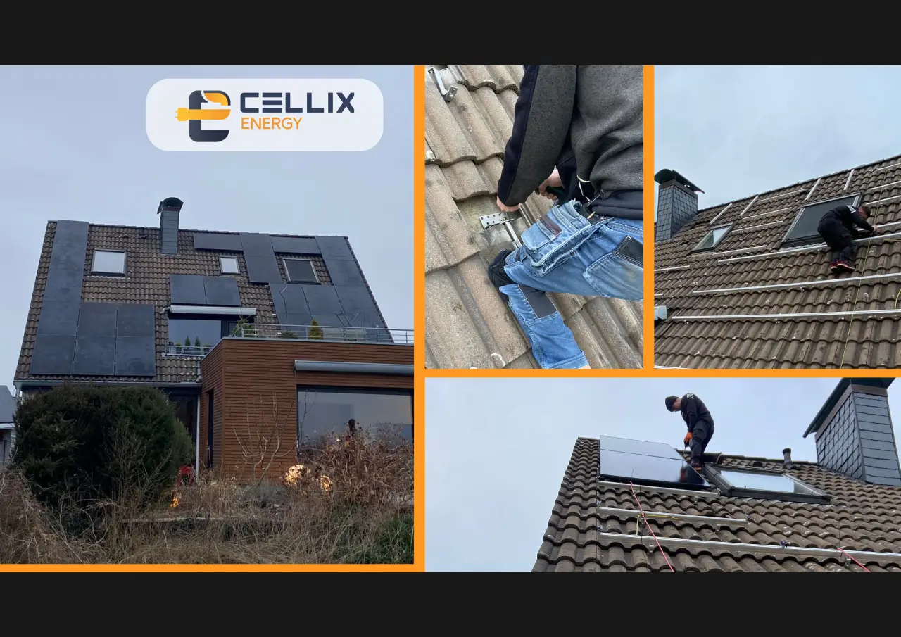 Duisburg: Wir nutzen jeden Zentimeter des Daches auf der Südseite. 23 Aiko Solar Module a 475W