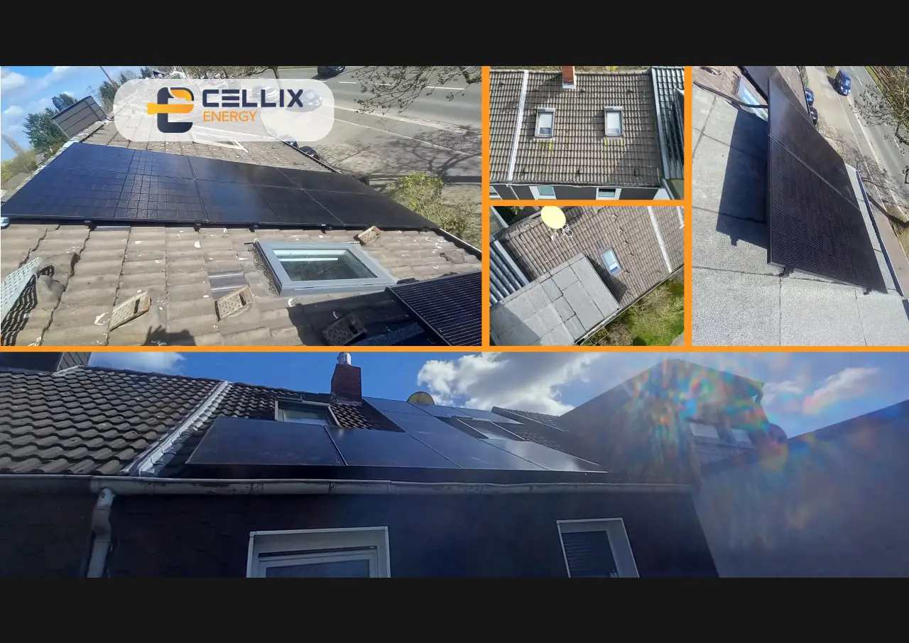 Essen: 16 JA Module a 450W (7,2 kWp) auf einer Ost-West-Ausrichtung. - Featured