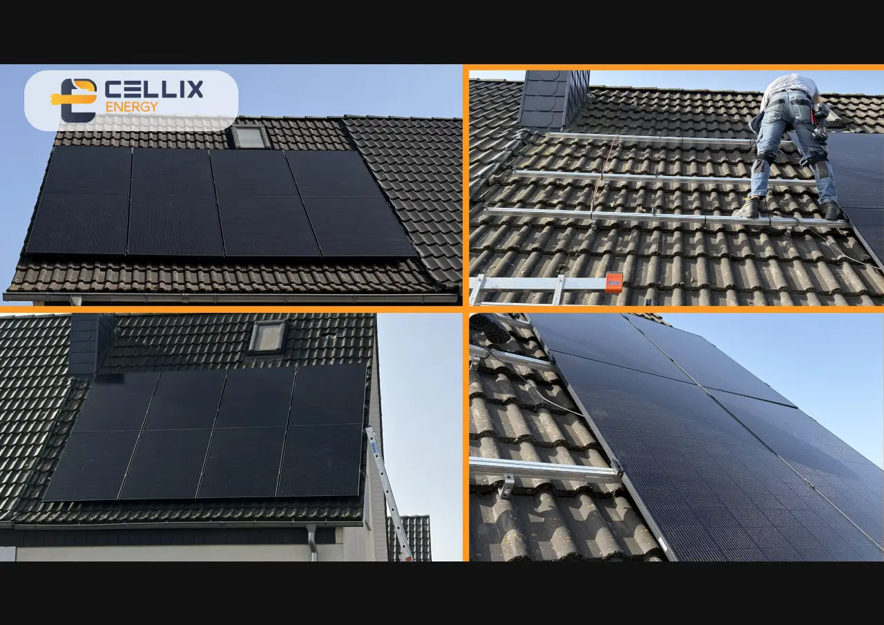 Duisburg: 16 Module von Bauer Solar a 465W auf einem Zechenhaus im Norden von Duisburg. - Featured