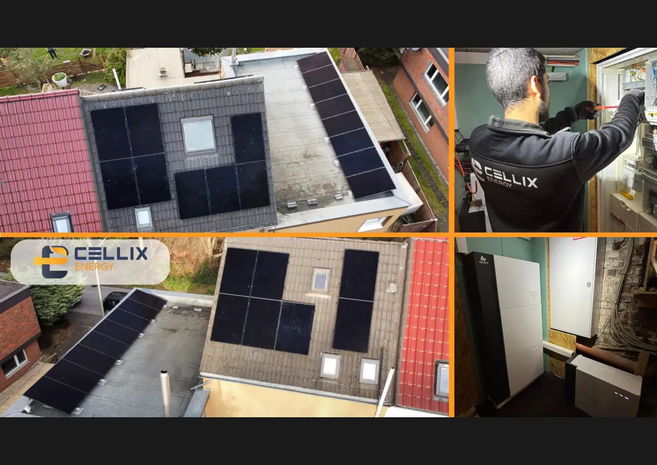 Duisburg: 23 Solyco Module a 480W (11,04 kWp) - 3 Ausrichtungen der Module dank des Herstellers AlphaESS. - Featured